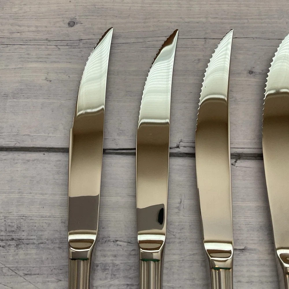 Wallace ARLINGTON Steak Knives Set Of 6 Stainless Steel Flatware #3
